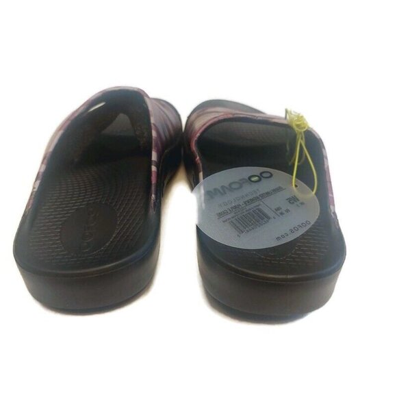 OOFOS Ooahh Limited Recovery Slide Womens Size 5 Pool Sandal Purple Camo - Picture 8 of 11